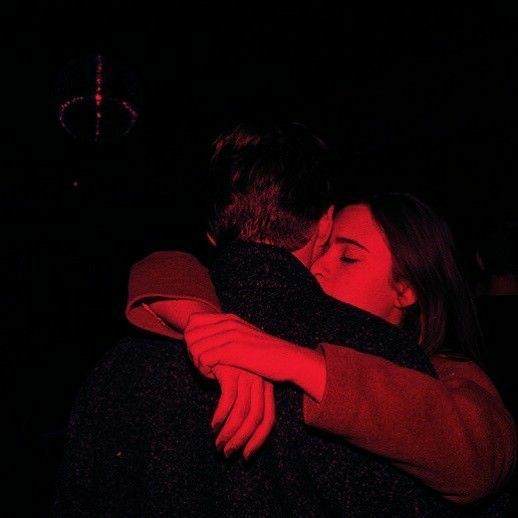 A couple sharing a warm embrace